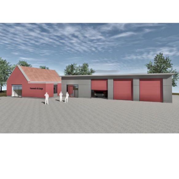 Feuerwehr Alt Garge neues Gebäude Plan